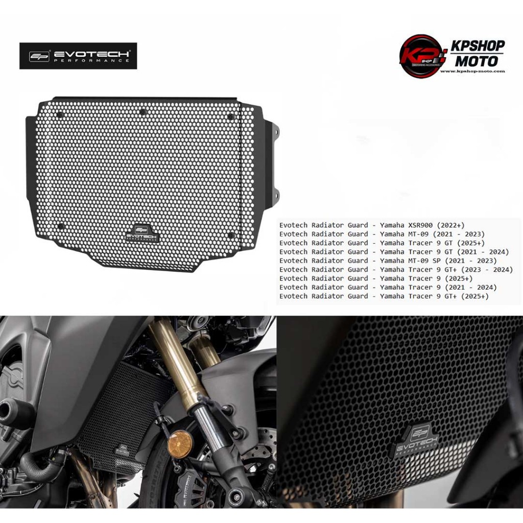 การ์ดหม้อน้ำ Evotech Radiator Guard - Yamaha Tracer 9 (2021+)