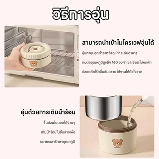 Hrold กล่องข้าว 2/3/4 ชั้น วัสดุสแตนเลสสตีล 316 พร้อมช้อนตะเกียบสแตนเลส และถุงบรรจุ ฟรี