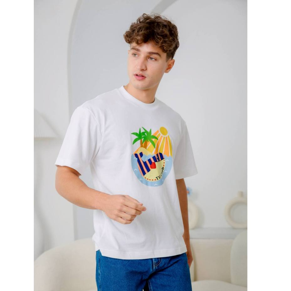 TW Baby - เสื้อยืดผู้ชาย สกรีนลายปลาวาฬ