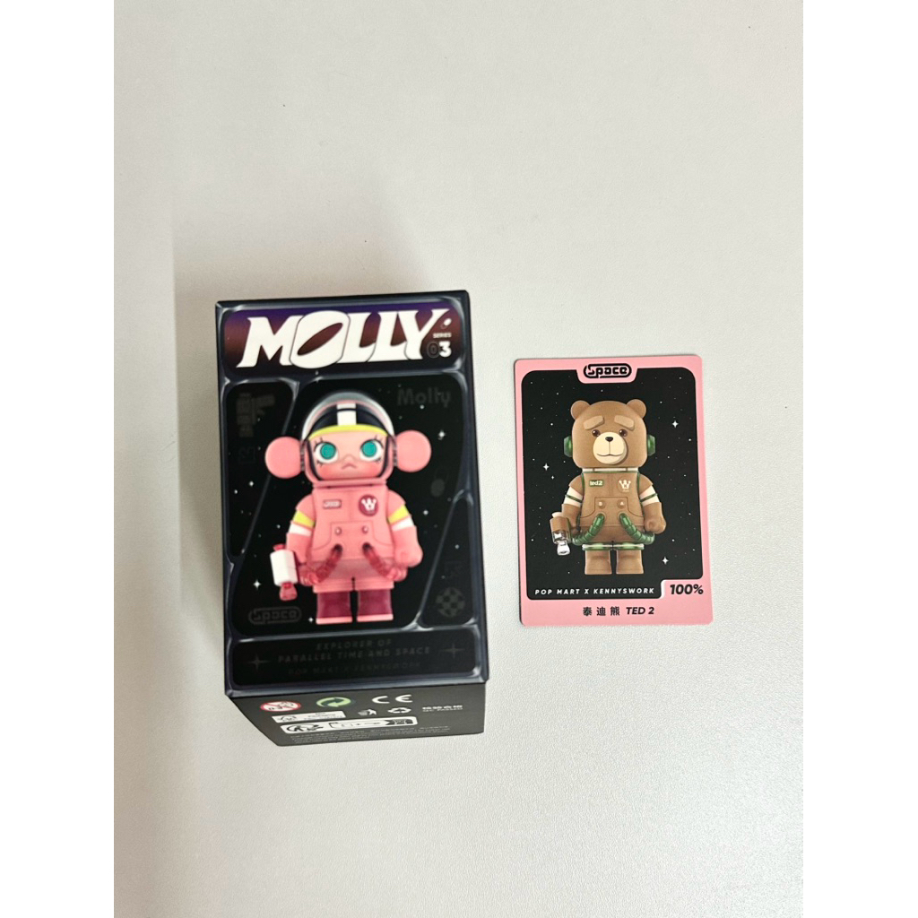[เช็คการ์ด ไม่เปิดตัว] กล่องสุ่ม POP MART MEGA SPACE MOLLY ซีรีส์ V3 ⭐️ TED 2