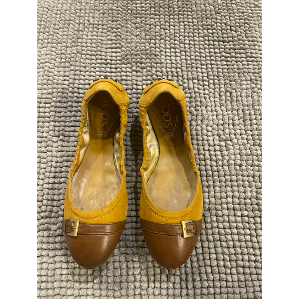 รองเท้าทรงบัลเล่ต์Tod’sมือ2ของแท้
