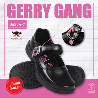 Gerry Gang รองเท้า รองเท้านักเรียนผู้หญิง หนังดำ รุ่น G6804-…