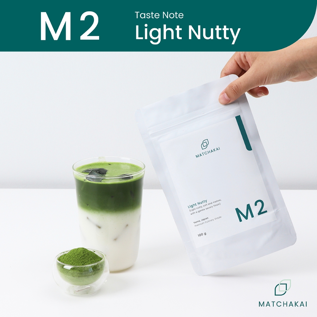 MatchaKai | Yame Matcha ผงชาเขียวมัทฉะ | Matcha รุ่น M2 , Roasted Nut, Seaweed