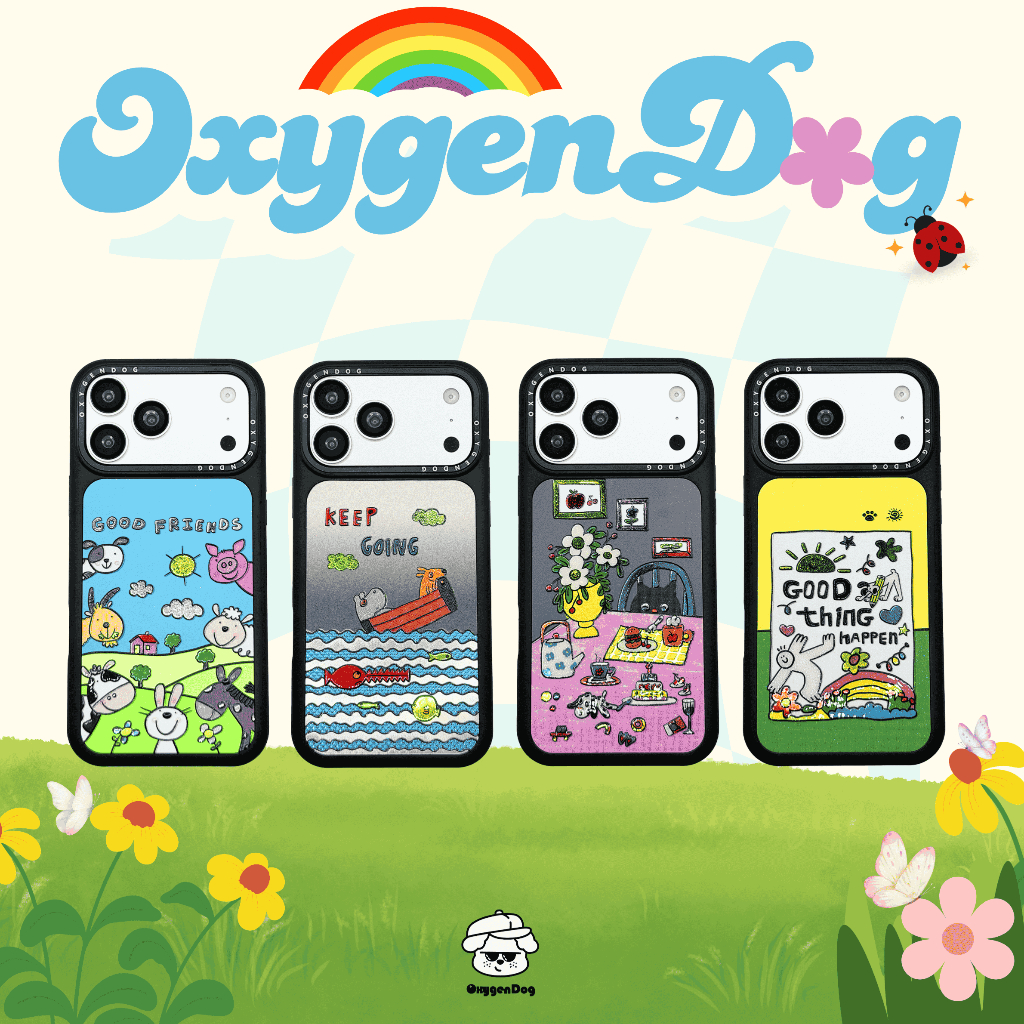 Oxygendog case เคสไอโฟน ลายการ์ตูน เคสกํามะหยี่ For iPhone 17promax 17Pro 17 16ProMax 16 15ProMax 15 14 13