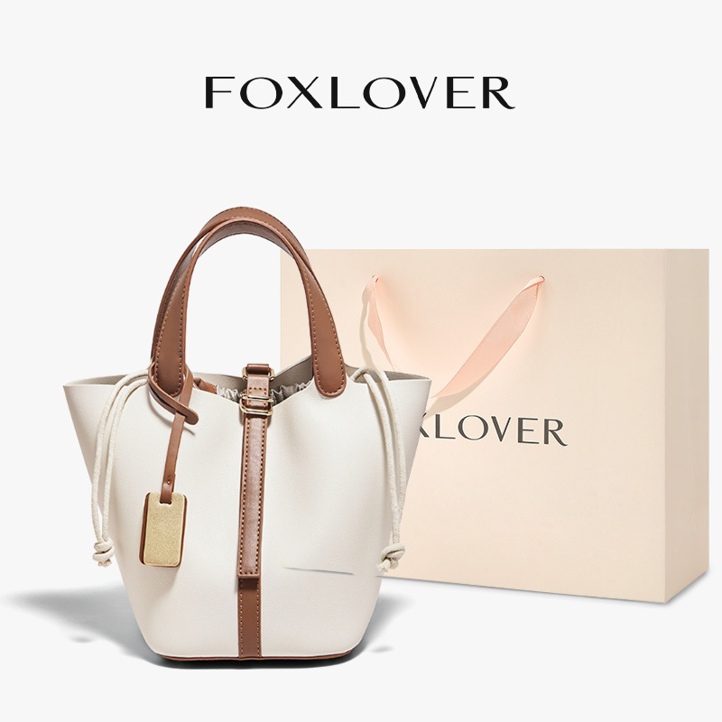 FOXLOVER กระเป๋าถือผู้หญิง  มีช่องใส่ของ  มีสไตล์และเรียบง่าย