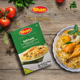 Shan Biryani Masala 50g | ผงทำข้าวหมกบริยานี | เครื่องเทศอินเดีย/ปากีสถาน | Biryani Spice Mix | Halal