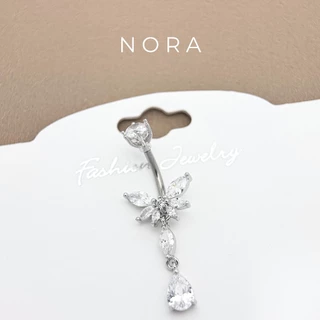 Jewelry แหวนสะดือ ปุ่มท้องแหวน สเตนเลส ผีเสื้อ ใกล้ชิด เจาะสะดือ เครื่องประดับหน้าท้อง NR260727