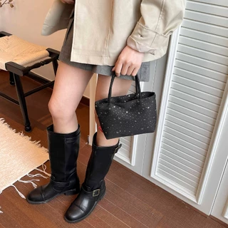 (B-2912)🔥พร้อมส่ง กระเป๋าถือ สไตส์นี้เท่มาก แฟชั่นมาใหม่ แฟชั่นฤดูใบไม้ผลิต กระเป๋าขนาดใหญ่จุของได้เยอะ 7สี
