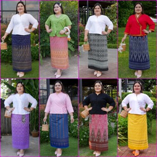 ผ้าถุงป้ายติดตะขอ เอว 35-56 นิ้ว ผ้าพันตามตัว ผ้าถุงกึ่งสำเร…