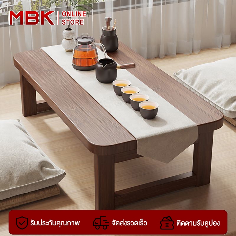 MBK ✨ โต๊ะริมหน้าต่าง โต๊ะไม้เนื้อแข็งพับได้ โต๊ะขนาดกะทัดรัด รับน้ำหนักได้มาก ไม่ต้องติดตั้ง มั่นคงไม่สั่นไหว