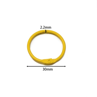 30mm ห่วงกลมแบบเปิด สำหรับทำพวงกุญแจ DIY 5-10 ชิ้น