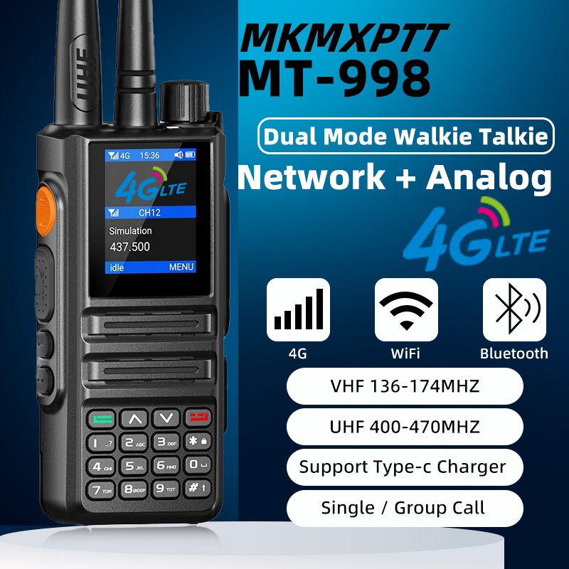 4G public network dual-mode walkie talkie Zello dedicated Android system Bluetooth WiFi Type-C fast 