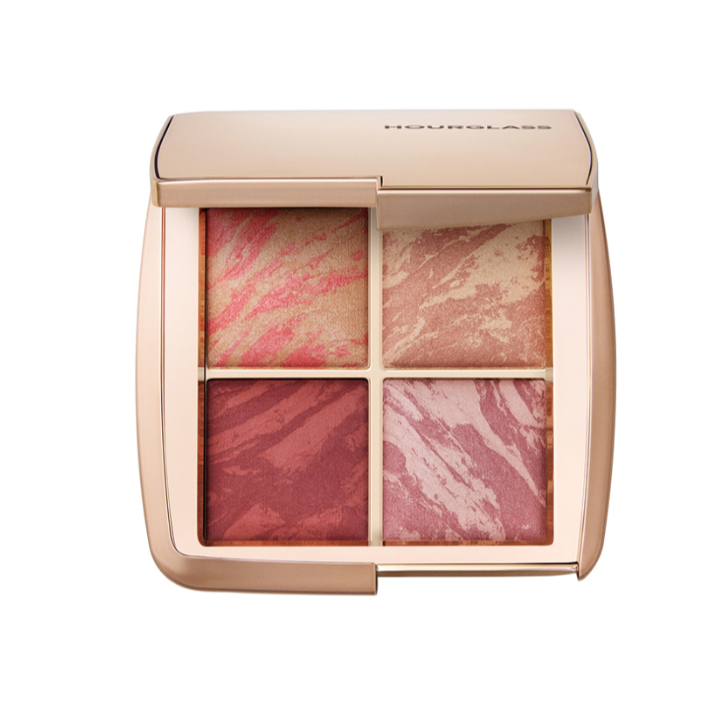 HOURGLASS AMBIENT LIGHTING PALETTE Flushed edit ฮาวเวอร์กาศ ไลท์ธิ้ง พาเลตต์ รุ่นพิเศษ 4สี ในตลับเดี