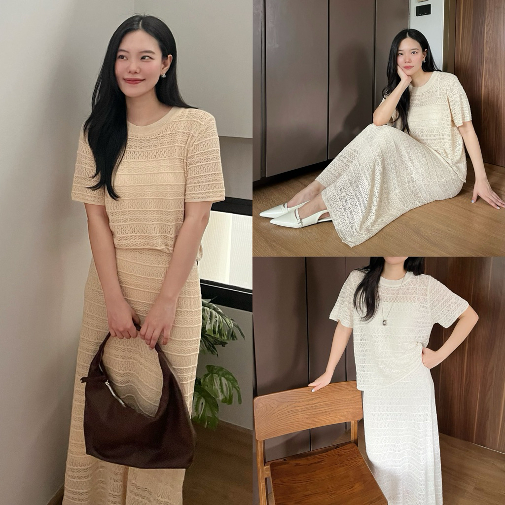 MIRINY - MIRI SET (เสื้อ+กระโปรง) ชุดเซ็ตใส่แยกได้ มินิมอลสวยแพง