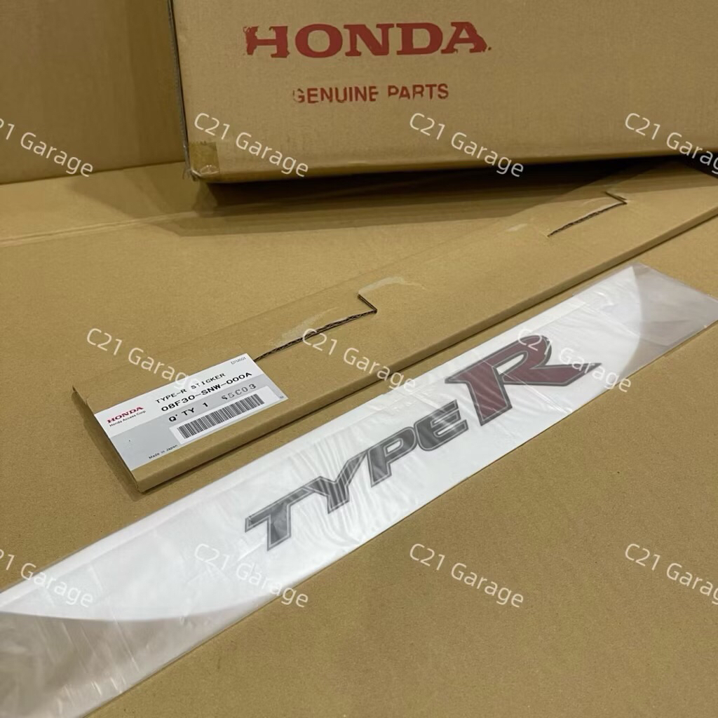 สติ๊กเกอร์TYPE R Honda Civic FD2 1คู่ ของแท้ ของใหม่ นำเข้าจากญี่ปุ่น