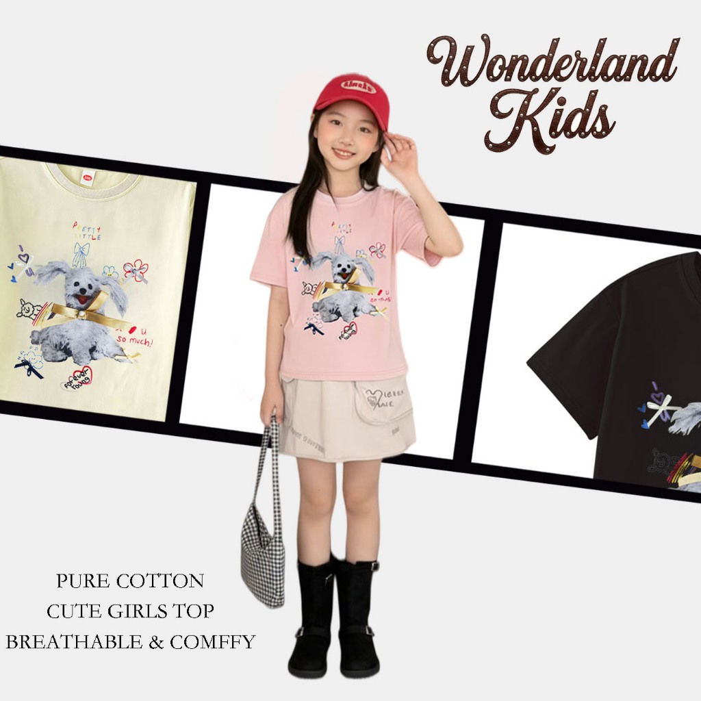 Babyonline(Y366)H1 (ส่งด่วน1วัน)เสื้อยืดคอกลมแขนสั้นสำหรับเด็กลายการ์ตูนสุดน่ารัก ผ้าฝ้าย นิ่ม ระบายอากาศ