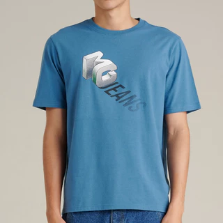 Mc JEANS (แม็คยีนส์) เสื้อยืดผู้ชาย เสื้อยืดแขนสั้น ทรงเรกูลาร์ Regular Fit T-Shirt มีให้เลือก 2 สี MTSZD52