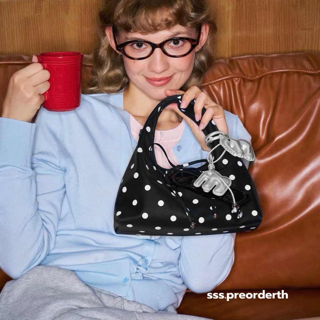 [ พร้อมส่งในไทย ] กระเป๋า MUVA Bobo Polka Dot Bag