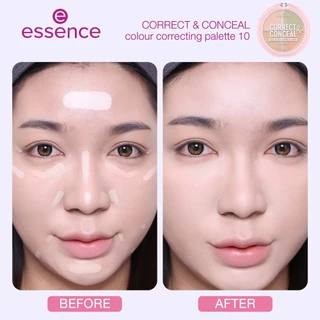 (NEW) essence CORRECT & CONCEAL colour correcting palette 10 คอนซีลเลอร์ คอเรคเตอร์ ปกปิดรอยดำ