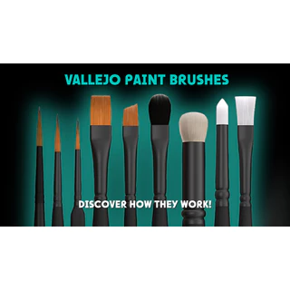 พู่กัน Vallejo Detail Synthetic ขนสังเคราะห์ เก็บงานละเอียด ไม่บานง่าย สำหรับสายโมเดลและฟิกเกอร์ 🎨✨