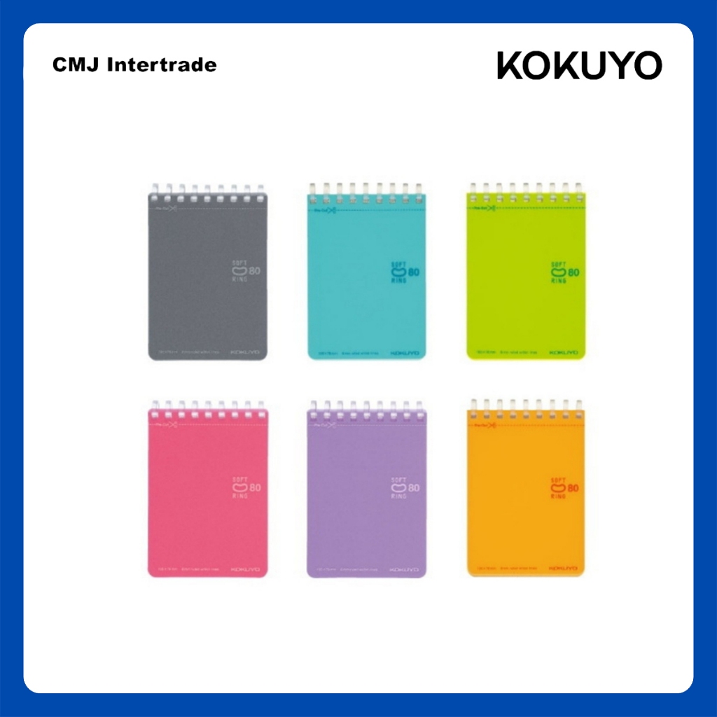 KOKUYO Soft Ring memo Notebook สมุดโน้ต สมุดบันทึก ขนาด