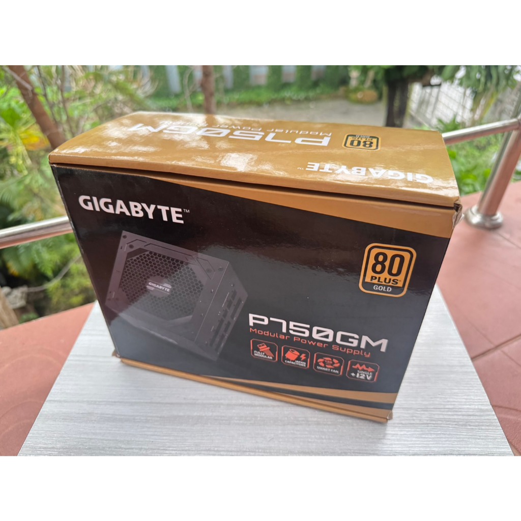 POWER SUPPLY (อุปกรณ์จ่ายไฟ) GIGABYTE P750GM - 750W 80 PLUS GOLD (BLACK) (ATX)