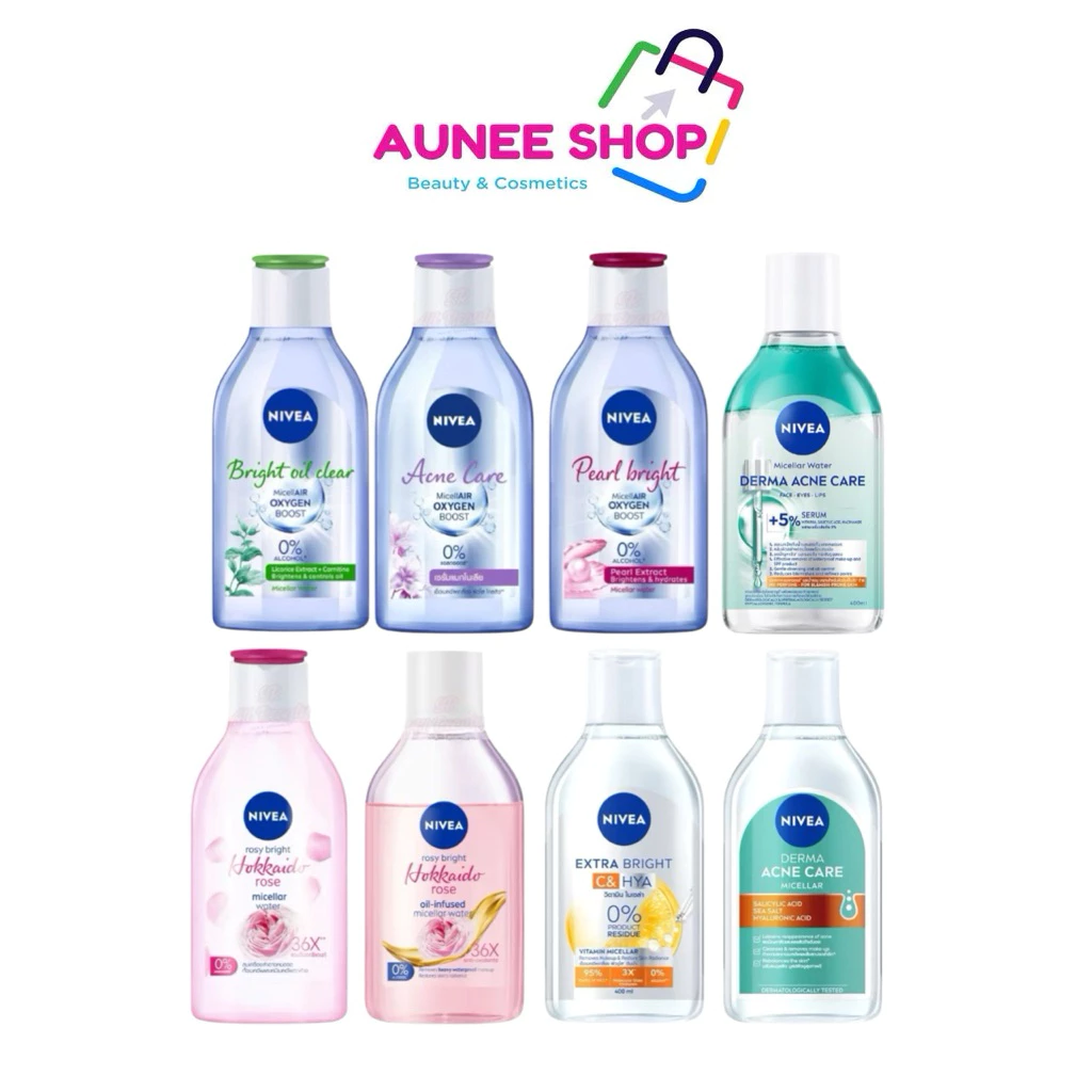ส่งฟรี/มีไลฟ์ Nivea Make Up Clear Micellar Water125/400มล นีเวียเมคอัพ เคลียร์ ไมเซล่าวอเตอร์ 125/400 มล.