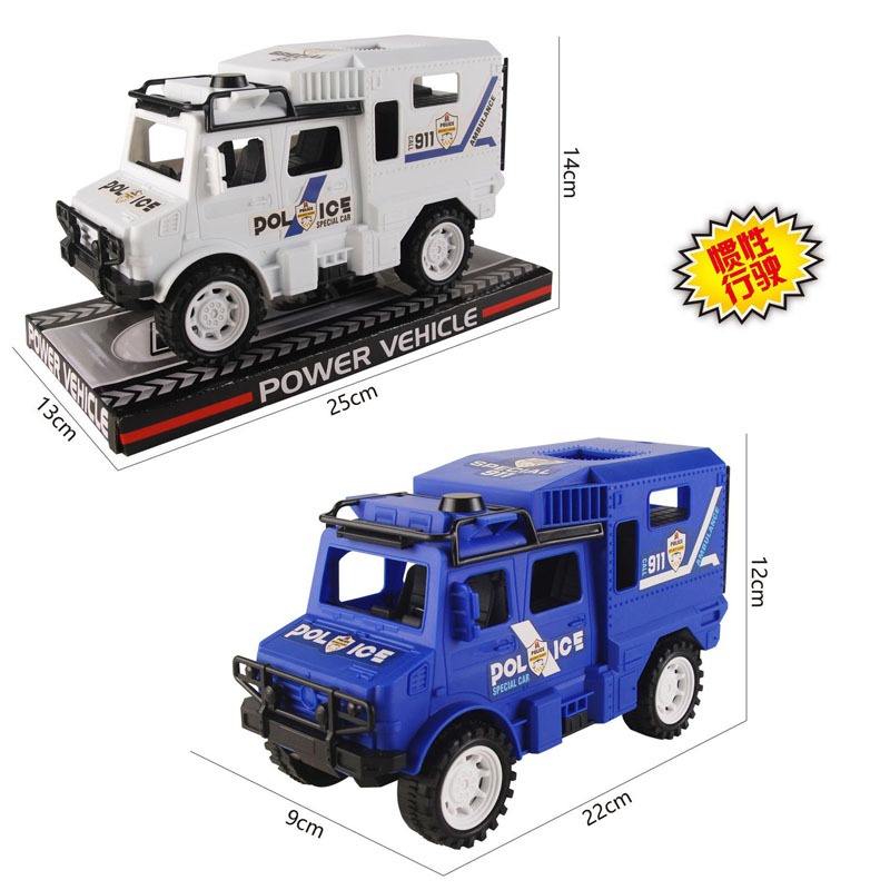 ProudNada Toys ของเล่นเด็ก รถตำรวจ (มี 2 สีให้เลือก) FUNNY TOYS POWER VEHICLE NO.3096-102B
