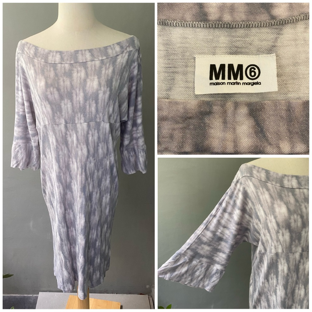USED MM6 Maison Margiela printed dress (Made in Italy)