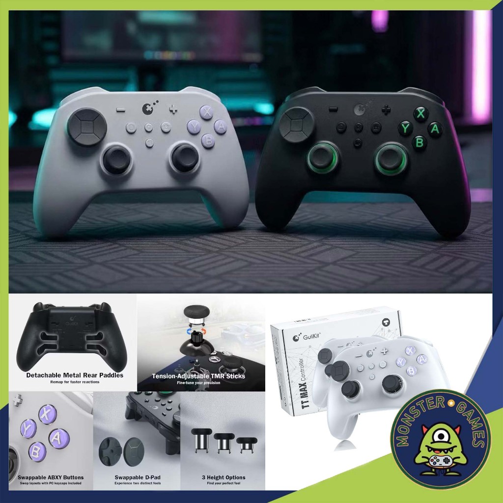 GuliKit TT MAX For Switch / Xbox / PC / Android / iOS (Joy-Pro Switch Controller)(จอย GuliKit)(NS69)