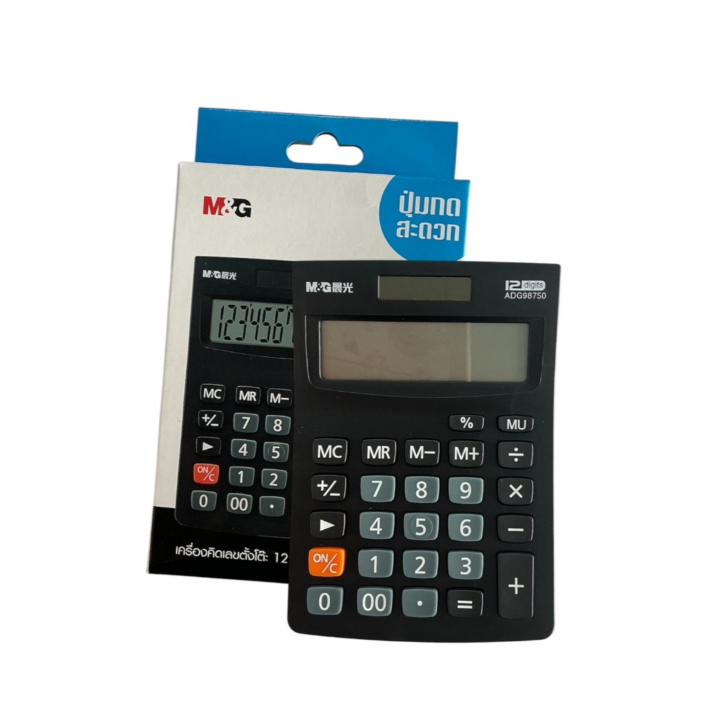 เครื่องคิดเลข M&G 12 หลัก เครื่องคิดเลขตั้งโต๊ะ ADG981C5