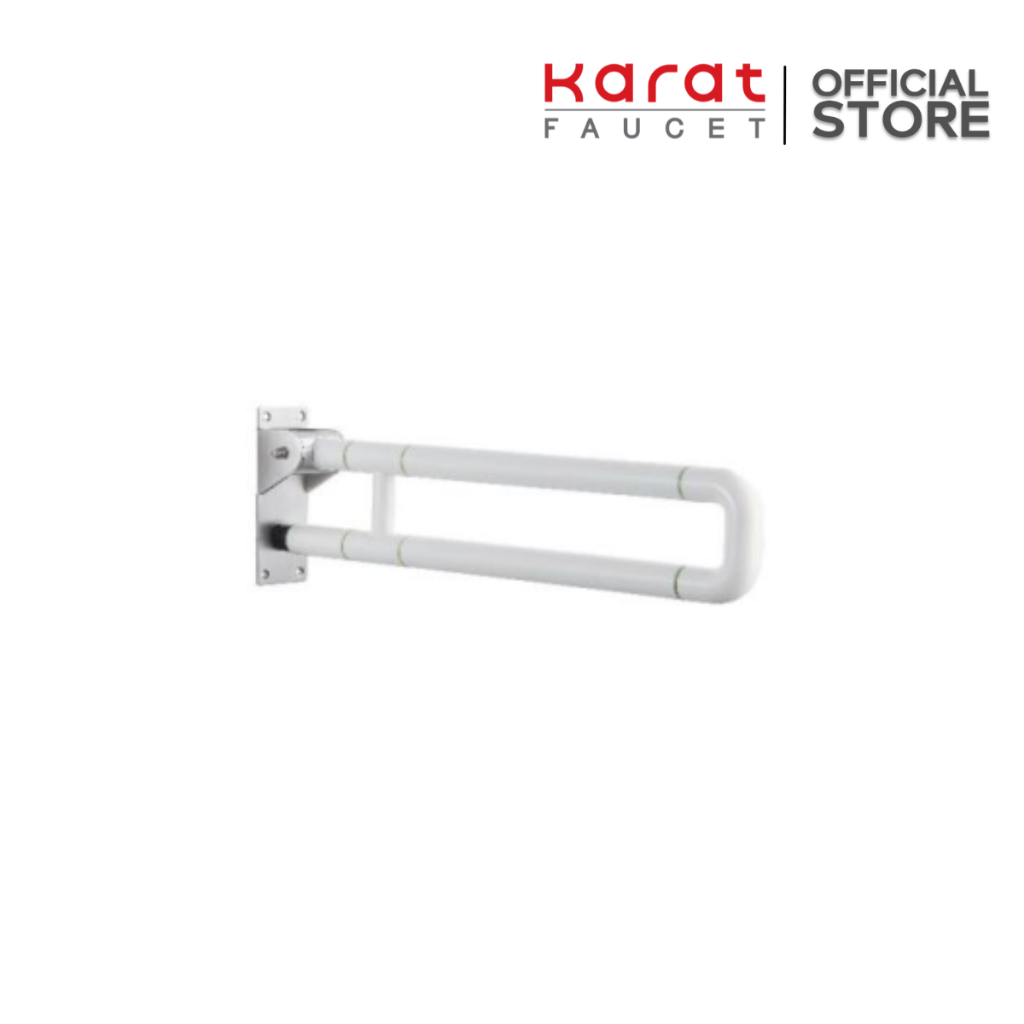Karat Faucet ราวทรงตัว แบบสวิงสำหรับโถสุขภัณฑ์ (Ø 35 มม.)(หุ้ม ABSเเบบผิวเรียบ) KB-68-839-AB(S)