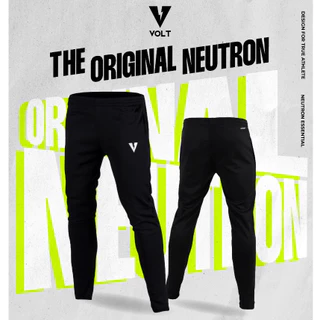 VOLT กางเกงขายาวผู้ชาย รุ่น NEUTRON 001 ESSENTIALS สีดำ ผ้ายืด ระบายอากาศ สำหรับเทรนนิ่งและออกกำลังกาย