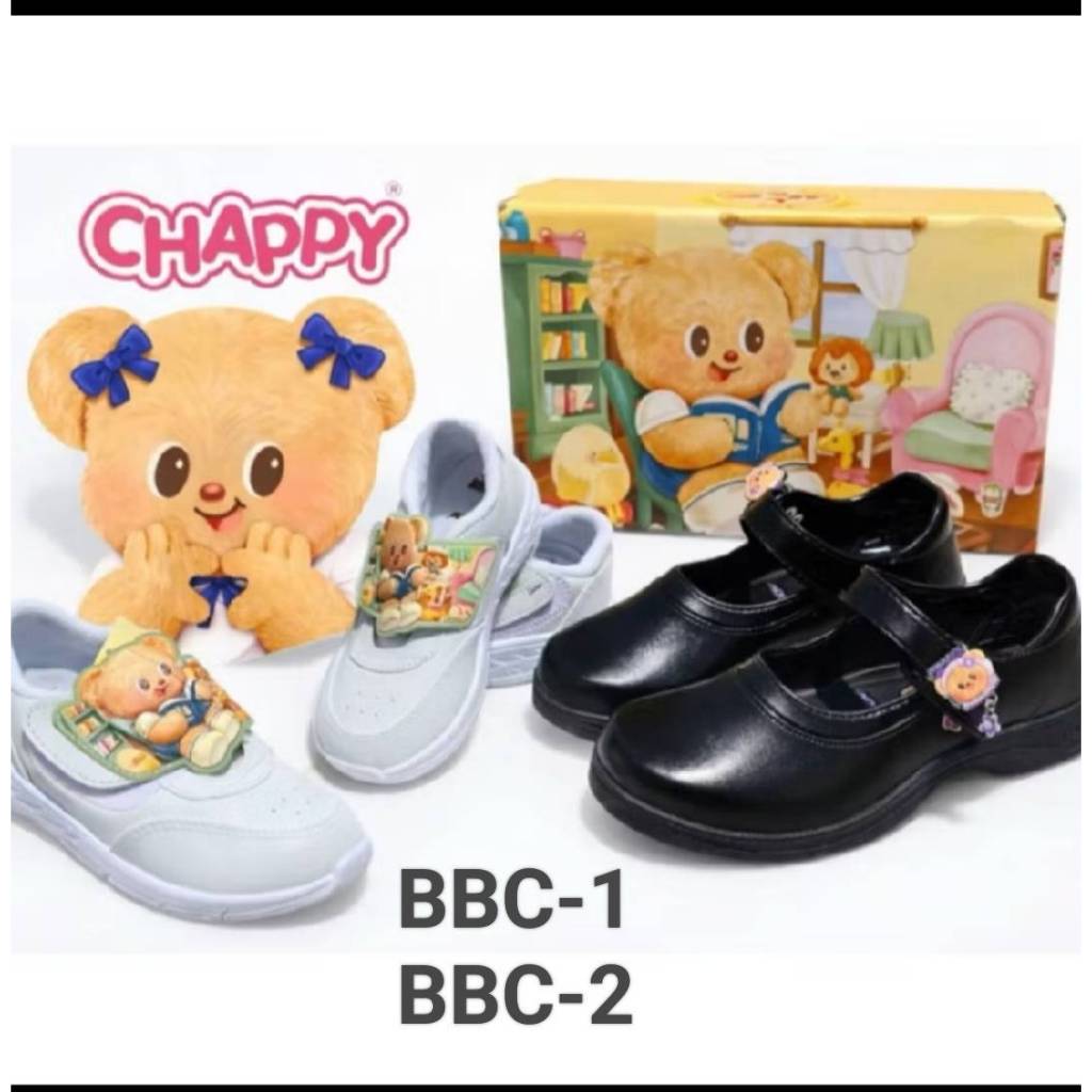 CHAPPY รองเท้านักเรียนอนุบาลหญิง น้องหมีเนย ButterBear รองเท้านักเรียนใหม่ล่าสุด รุ่นBBC-1/BBC-2
