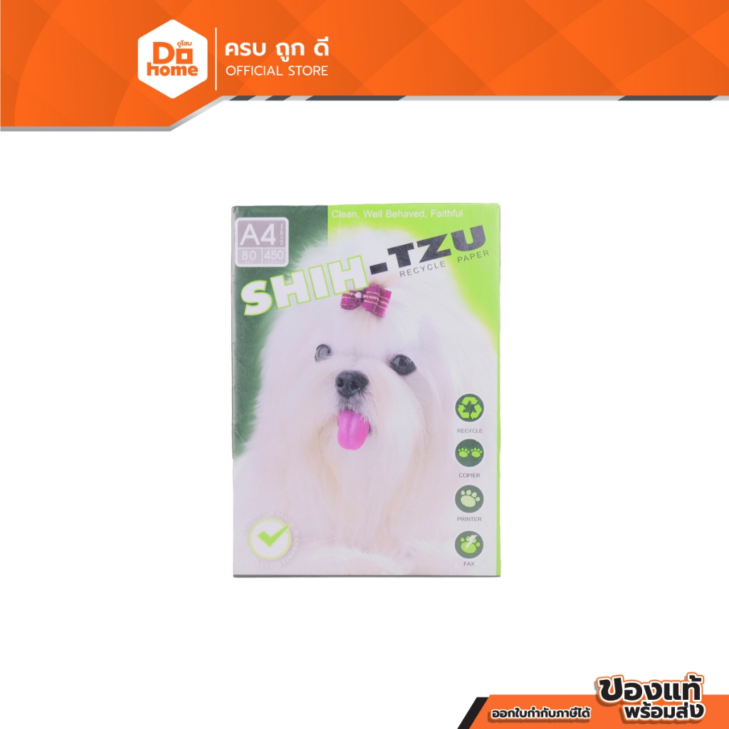 DOUBLE A กระดาษถ่ายเอกสาร รุ่น Shih-Tzu A4 80 แกรม 450 แผ่น/รีม (กล่อง 5 รีม) |B5|