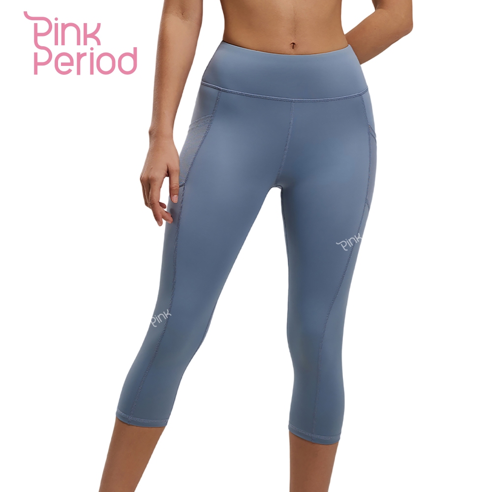 Pink Period กางเกงเลกกิ้ง Yoga Legging กางเกงออกกำลังกาย7ส่วน มีกระเป๋าในตัว กระชับหน้าท้อง ผ้ายืดหยุ่น เก็บทรงได้ดี