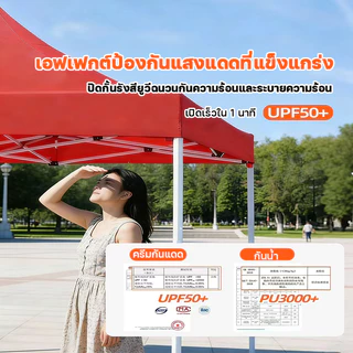 🔥เปลี่ยนฟรีหากชำรุด ผ้าใบเต็นท์ ผ้าเต้นท์ เต้นท์จอดรถ 2x2 2x3 3x3 เมตร(เฉพาะผ้า)