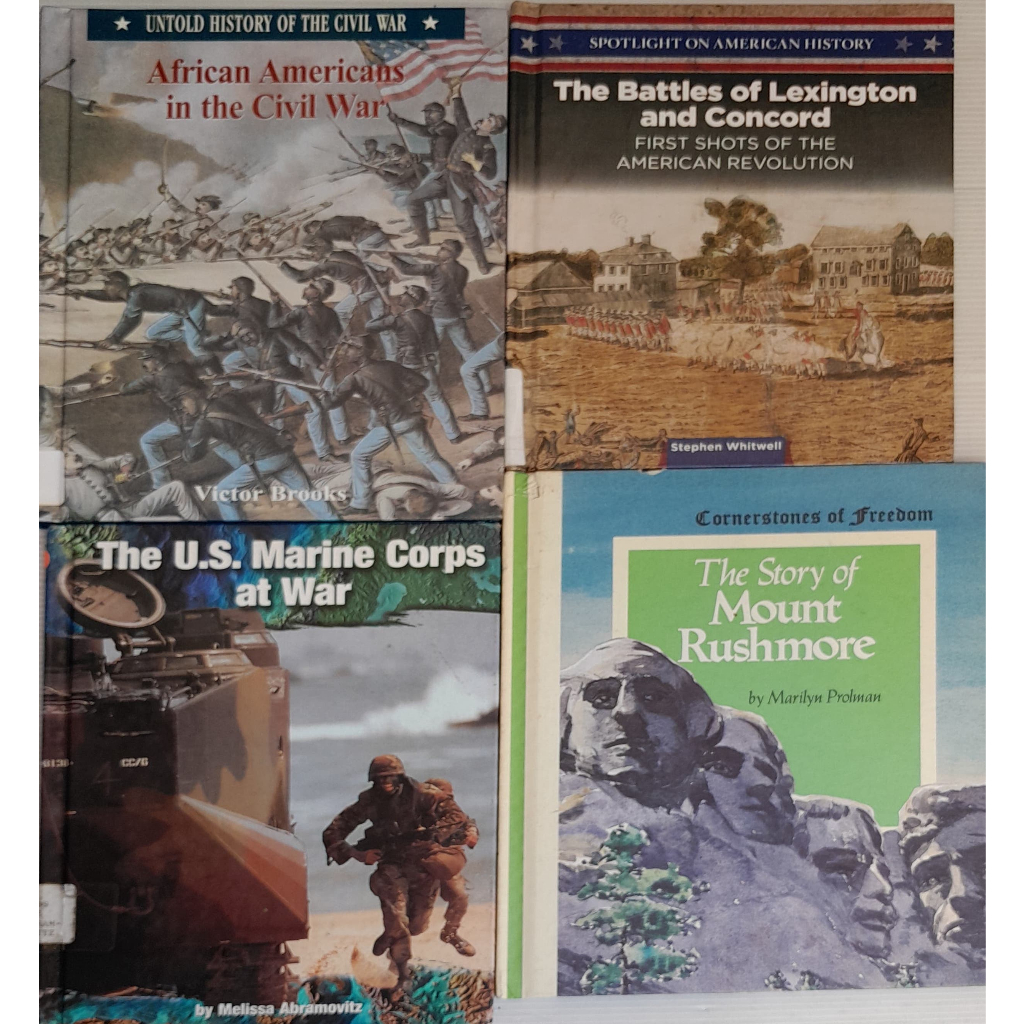 kh197 Civil War, American Revolution, Marine Corps, Mount Rushmore หนังสือมือสอง ปกแข็ง ความรู้