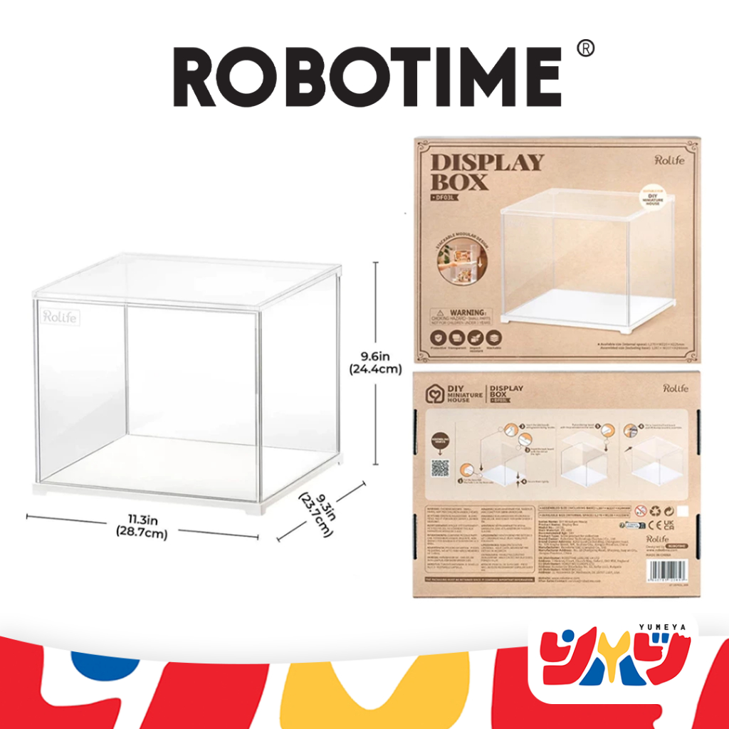 Robotime กล่องพลาสติก กล่องใส DIY RBT DISPLAY BOX
