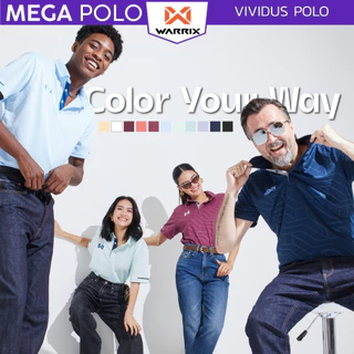 เสื้อโปโล WARRIX เทคนิค Emboss ลวดลายมีมิติ 242PLACL30 รุ่น VIVIDUS POLO