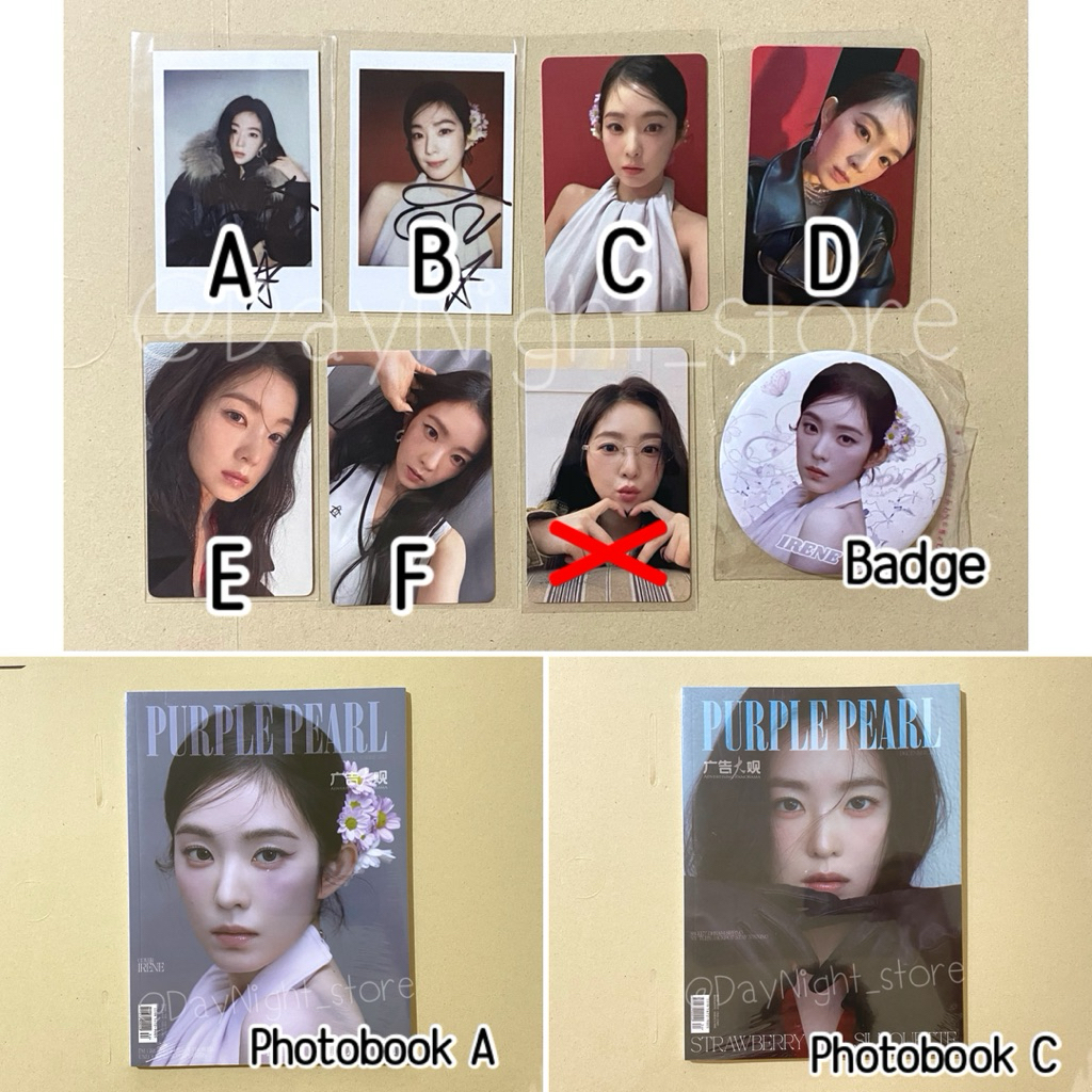 [อ่านก่อน]พร้อมส่ง🔅- IRENE x Purple Pearl Magazine / Photocard ไอรีน Red Velvet