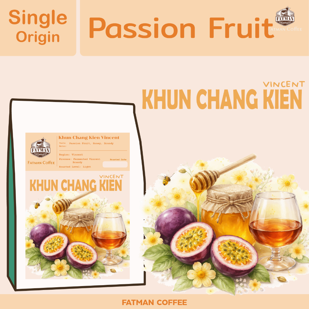 เมล็ดกาแฟคั่วอ่อน Khun Chang Kien Vincent Brandy