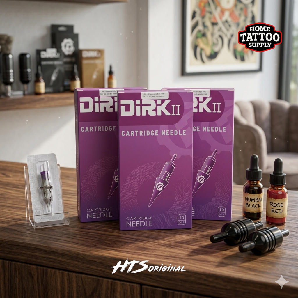 DiRk II Tattoo Cartridge เข็มฮอว์คดีไซน์ใหม่ บรรจุ 10 ชิ้น ใช้งานคู่กับเครื่องสัก Aug Pen