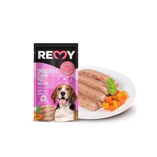 ( ยกโหล 12 ) ซอง REMY Dog เรมี่ สุนัข อาหารเปียกสำหรับสุนัขทุกสายพันธุ์ ขนาด110g