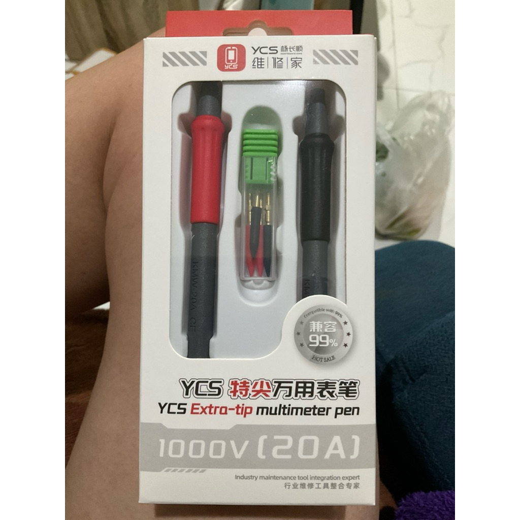 ปากกาวัดมัลติมิเตอร์ YCS 1000V / 20A แบบละเอียดพิเศษ แข็งพิเศษ พร้อมเข็มเปลี่ยนได้