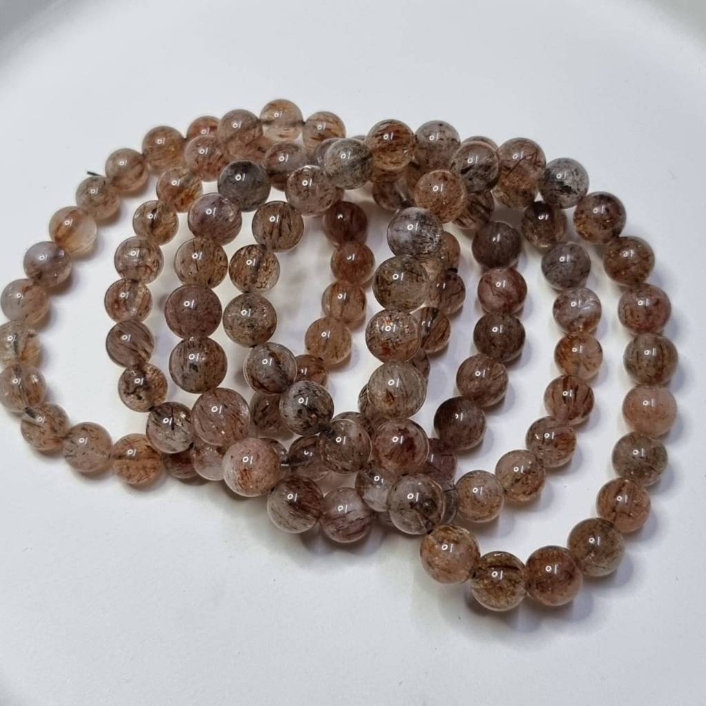 ข้อมือไหมนาคแท้ เส้นไหมแน่น ลายสวย (Rutilated Quartz) ใส่แล้วดูดี มีสไตล์ พร้อมส่ง