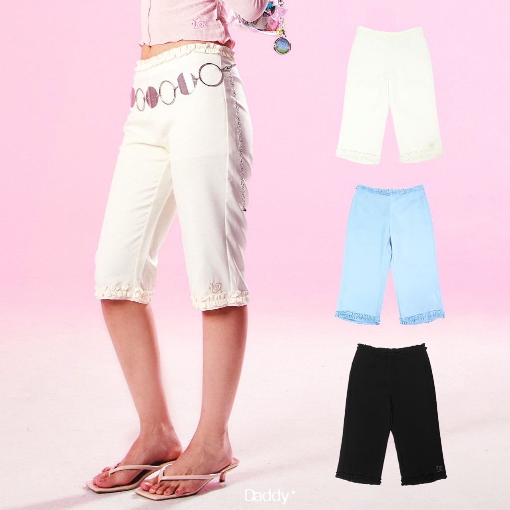 DADDY ( LGS ) | Vanica Capri Pants กางเกงเอวต่ำ ทรง capri สุดน่ารัก