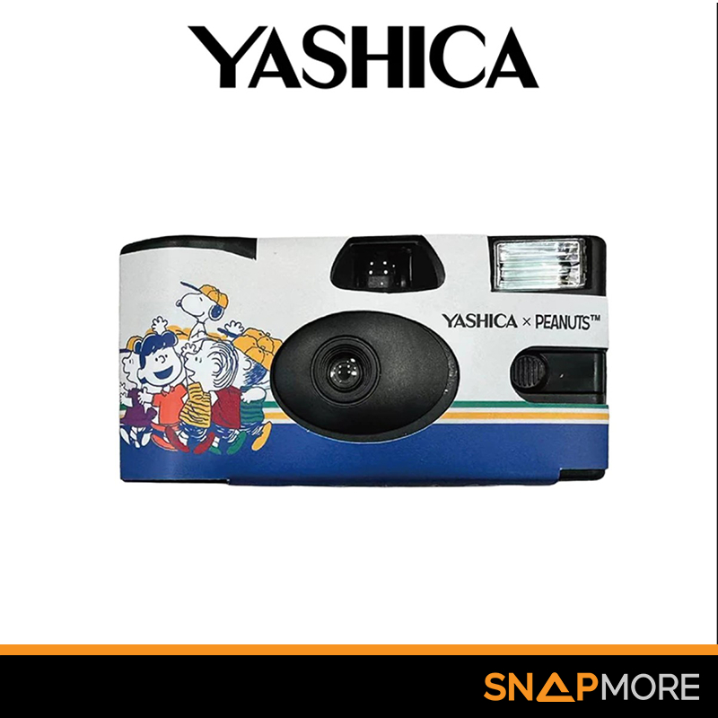 YASHICA x Peanuts Single Use Film Camera (Blue Sky Snoopy Squad) ประกันศูนย์ กล้องฟิล์มใช้แล้วทิ้ง