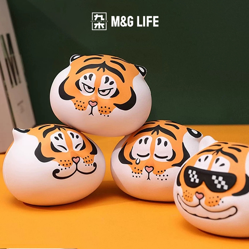M&G LIFE x Alexander the Fat Tiger Big Head Series Slow-Rebound Plush Stress-Relief Toys