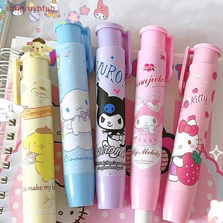 ยางลบ แบบกด ลายการ์ตูน เครื่องเขียน สําหรับนักเรียน ยางลบแบบกดเปลี่ยนไส้ได้ลายการ์ตูน